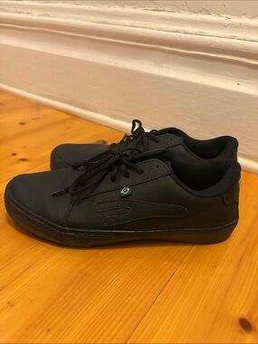 Women's Black Lace-Up Casual Sneakers